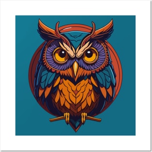 Owl Portrait Posters and Art